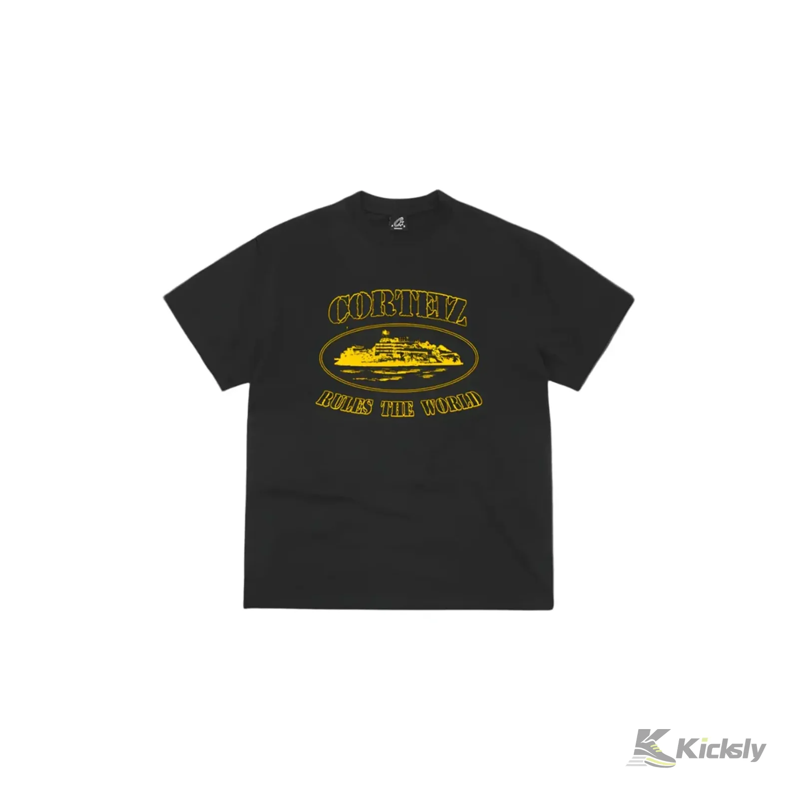Corteiz OG Alcatraz Tee Black/Yellow
