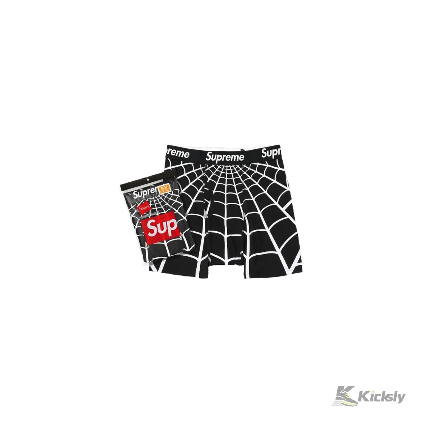 Supreme Hanes Spider-Man Boxer Briefs (2 Pack) Black Boxerky