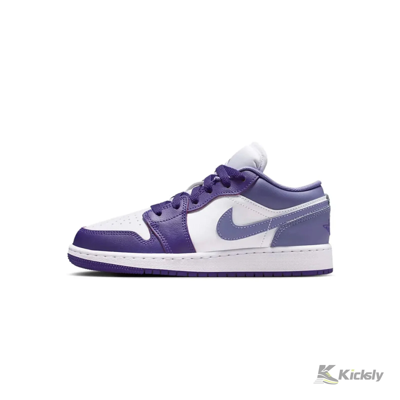 Jordan 1 Low "Court Purple White Dusty Amethyst" (GS)