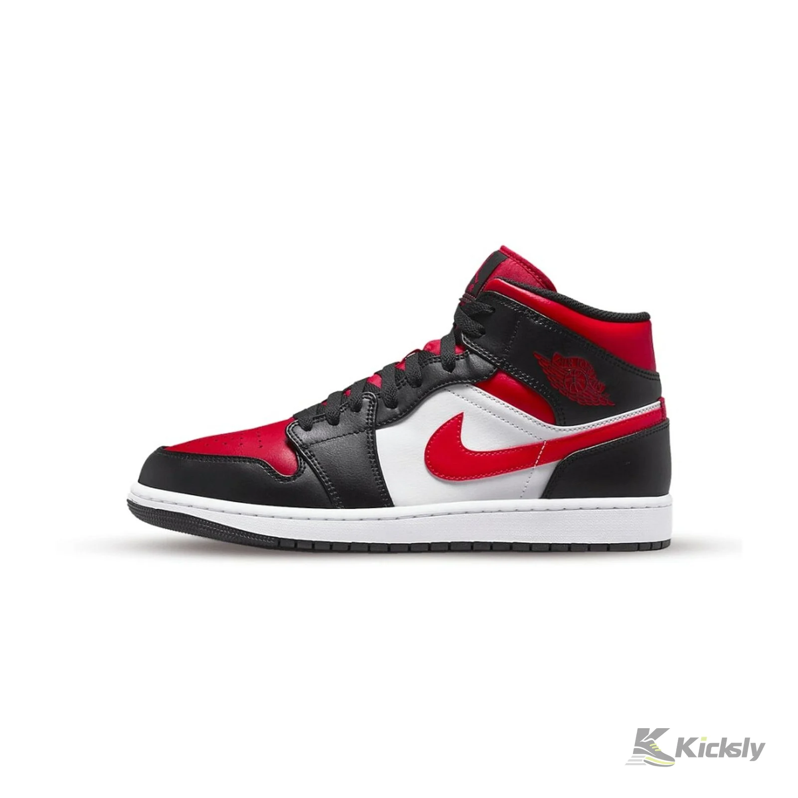 Jordan 1 Mid "Black Fire Red"