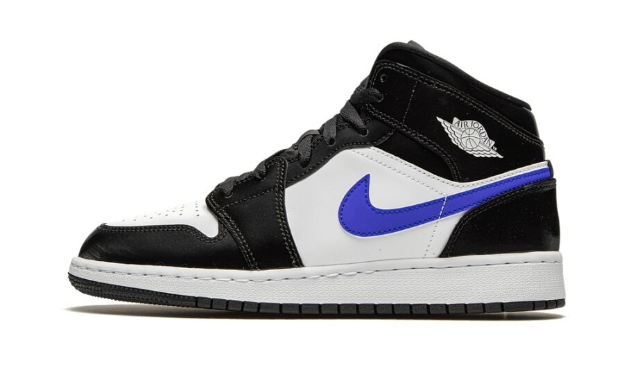 Jordan 1 Mid "Black Racer Blue White" (GS)