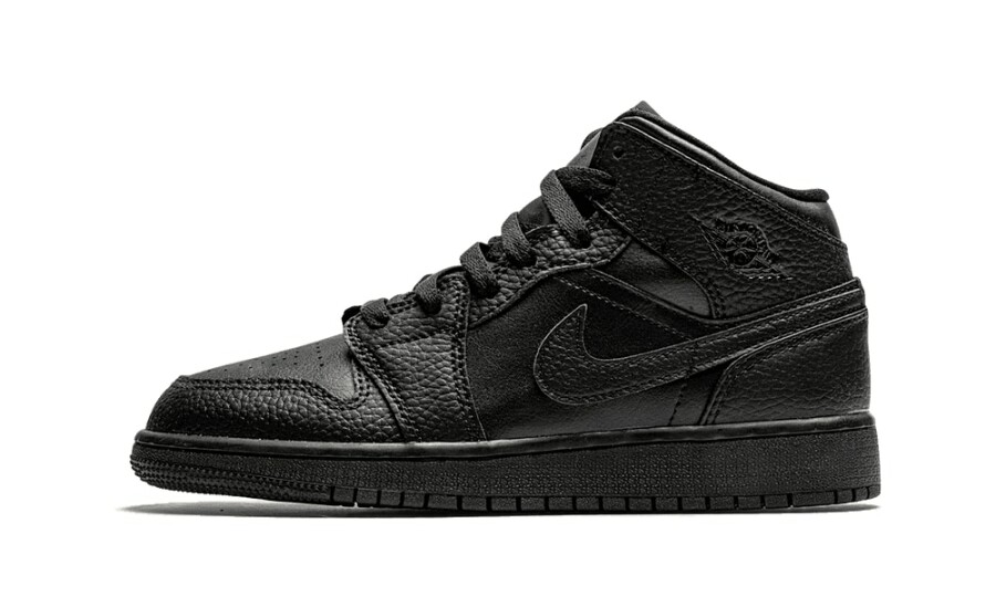 Jordan 1 Mid "Black" (GS)