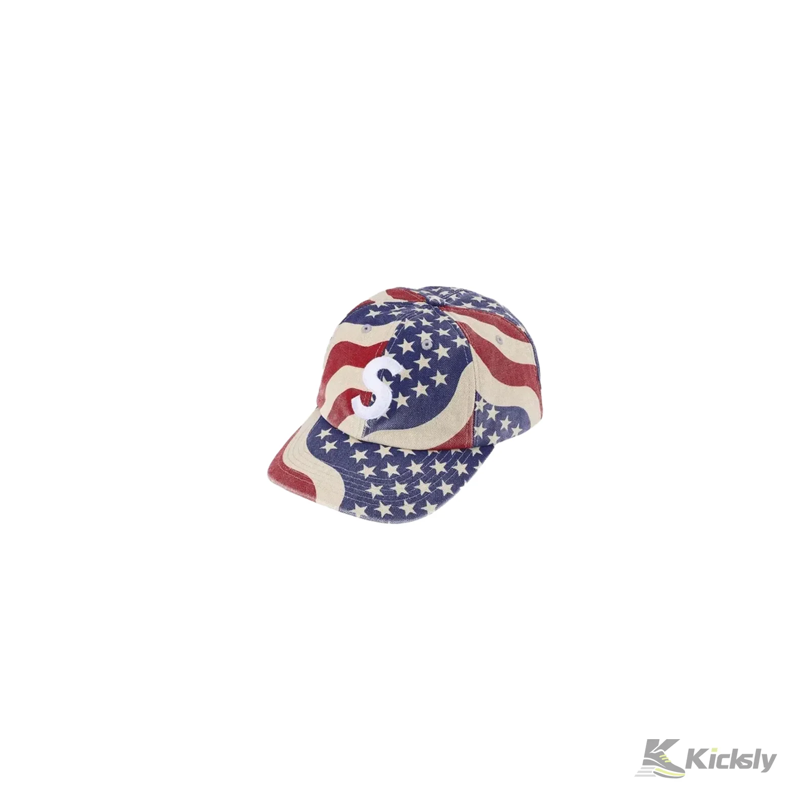 Supreme Pigment Coated S Logo 6-Panel Cap (SS26) Flag