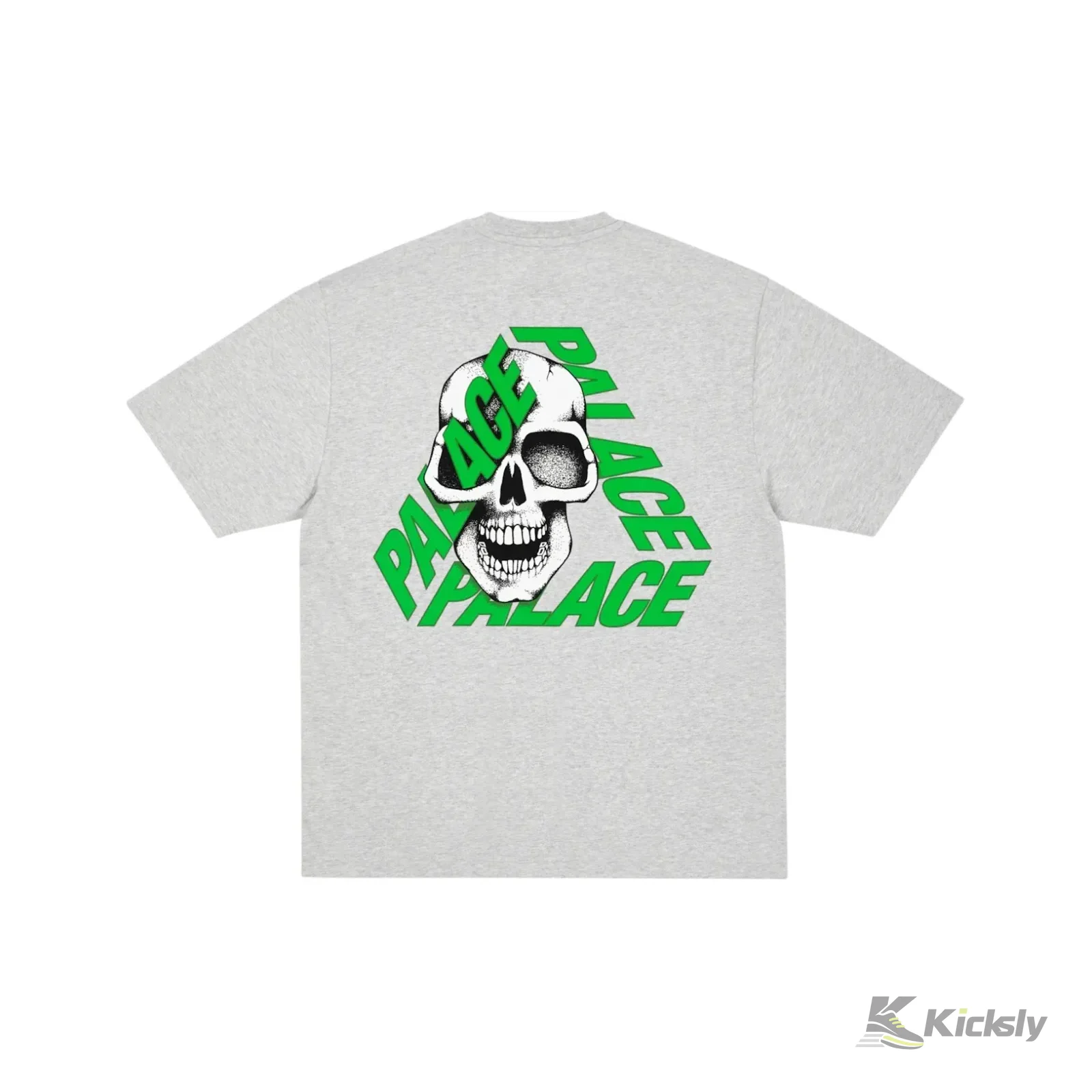 Palace P3 Skull T-shirt Grey Marl