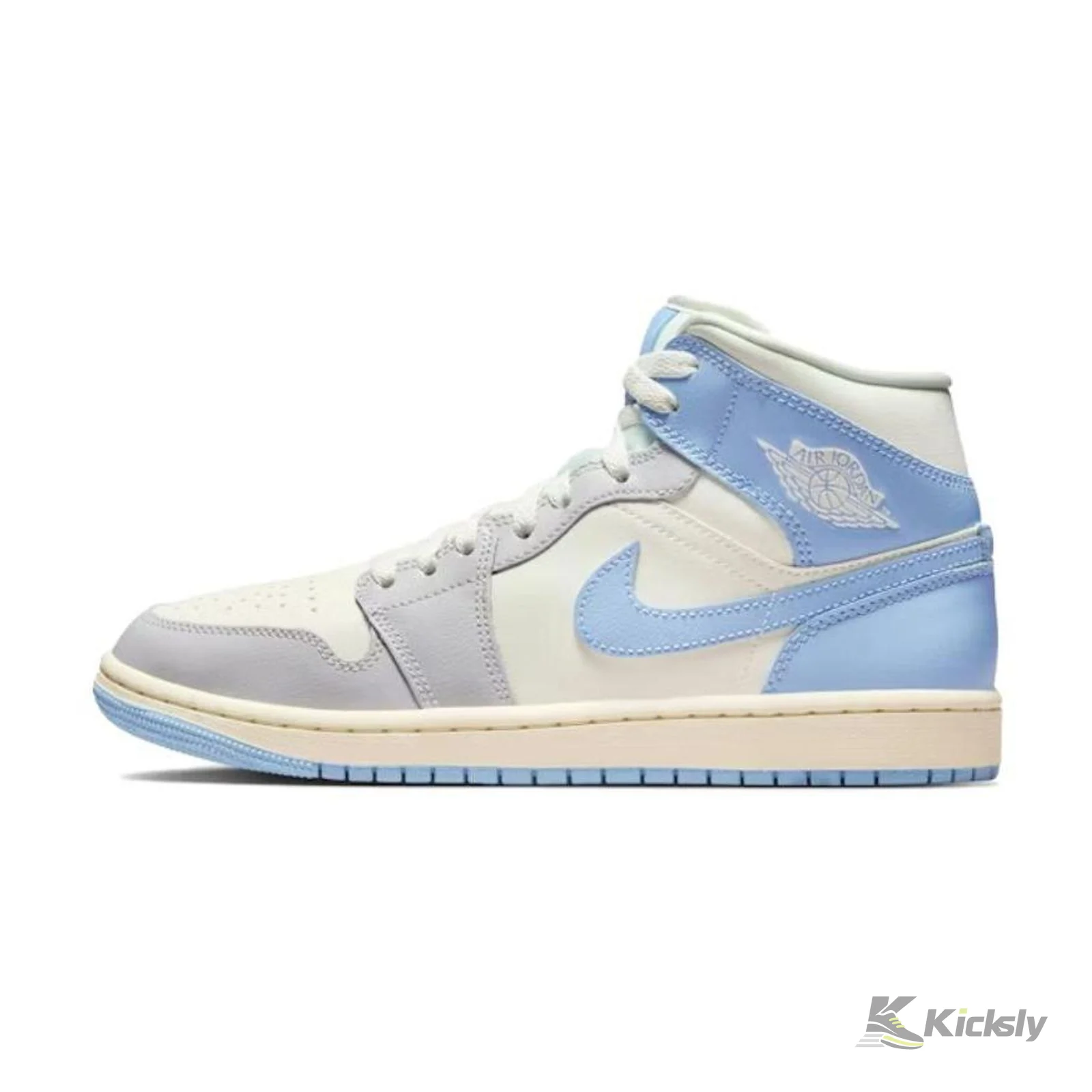 Jordan 1 Mid Psychic Blue Sail Coconut Milk (Women's)