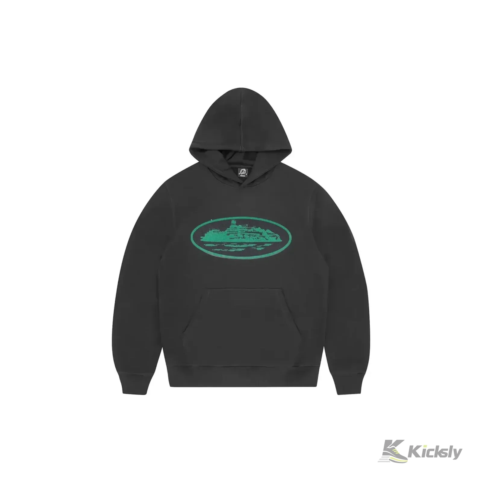 Corteiz Alcatraz Hoodie Black Green