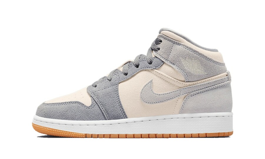 Jordan 1 Mid SE "Coconut Milk Particle Grey" (GS)