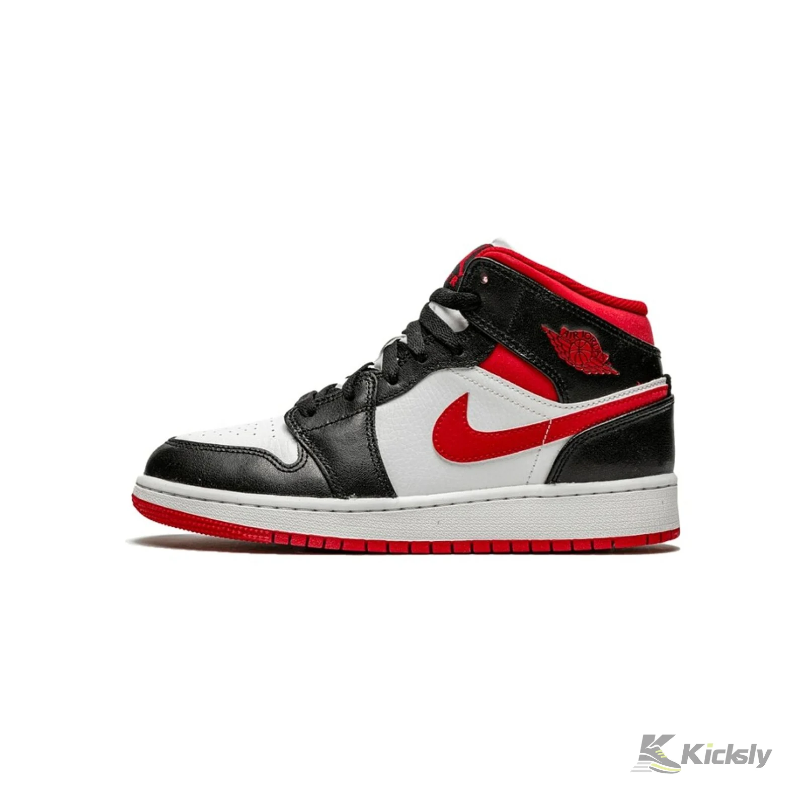 Jordan 1 Mid "Gym Red Black White" (GS)
