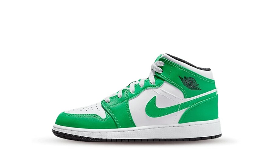 Jordan 1 Mid Lucky Green (GS)
