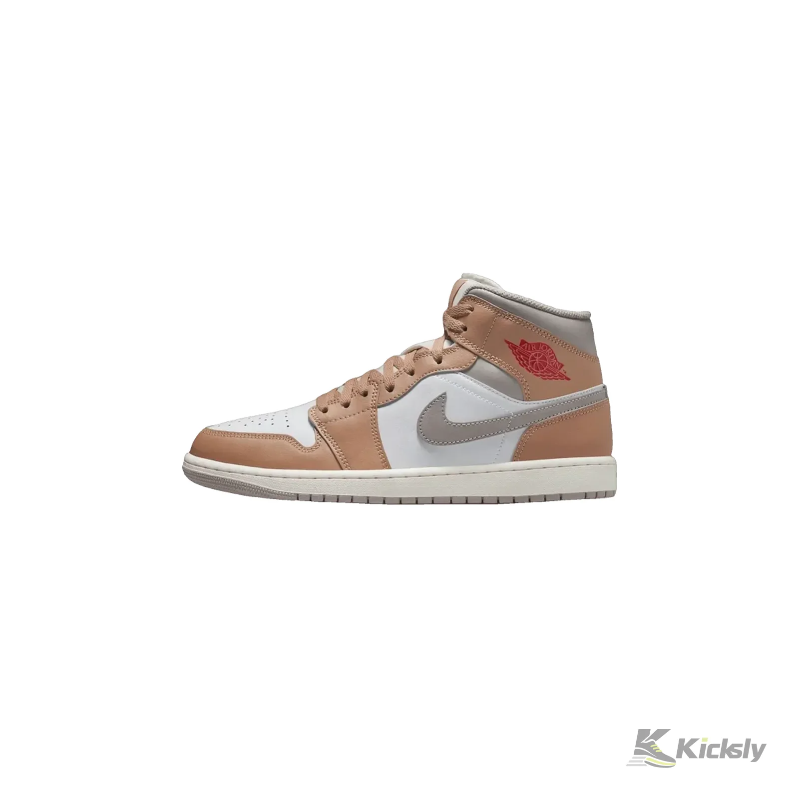 Jordan 1 Mid Rattan White College Grey
