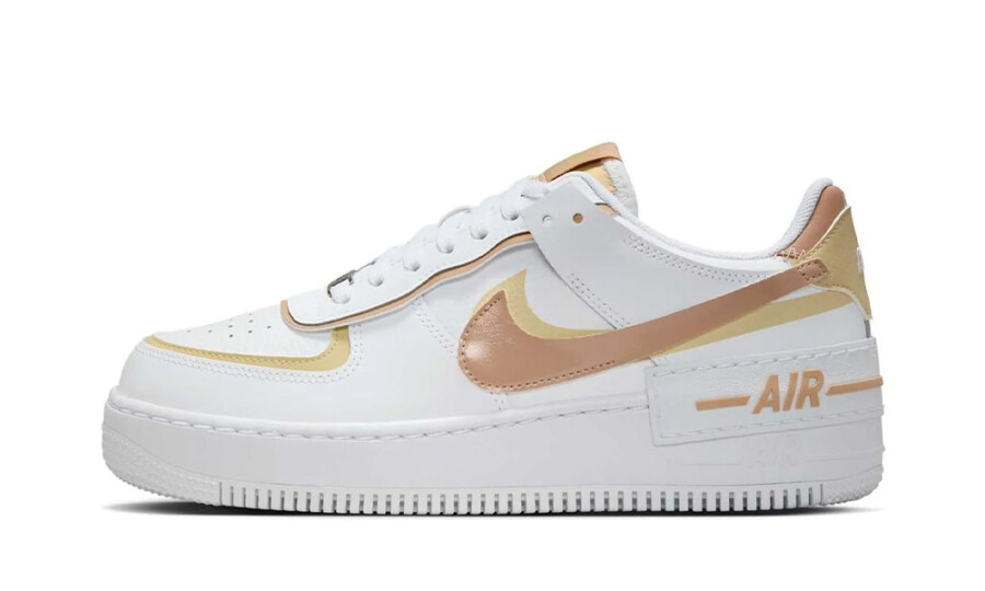 Nike Air Force 1 Low Shadow "White Team Gold Rattan"
