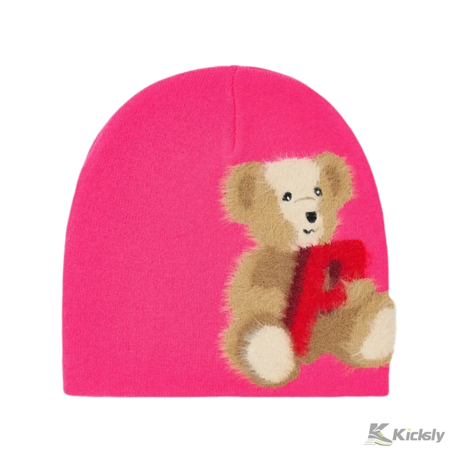 Palace P Bear Nein Cuff Beanie Pink
