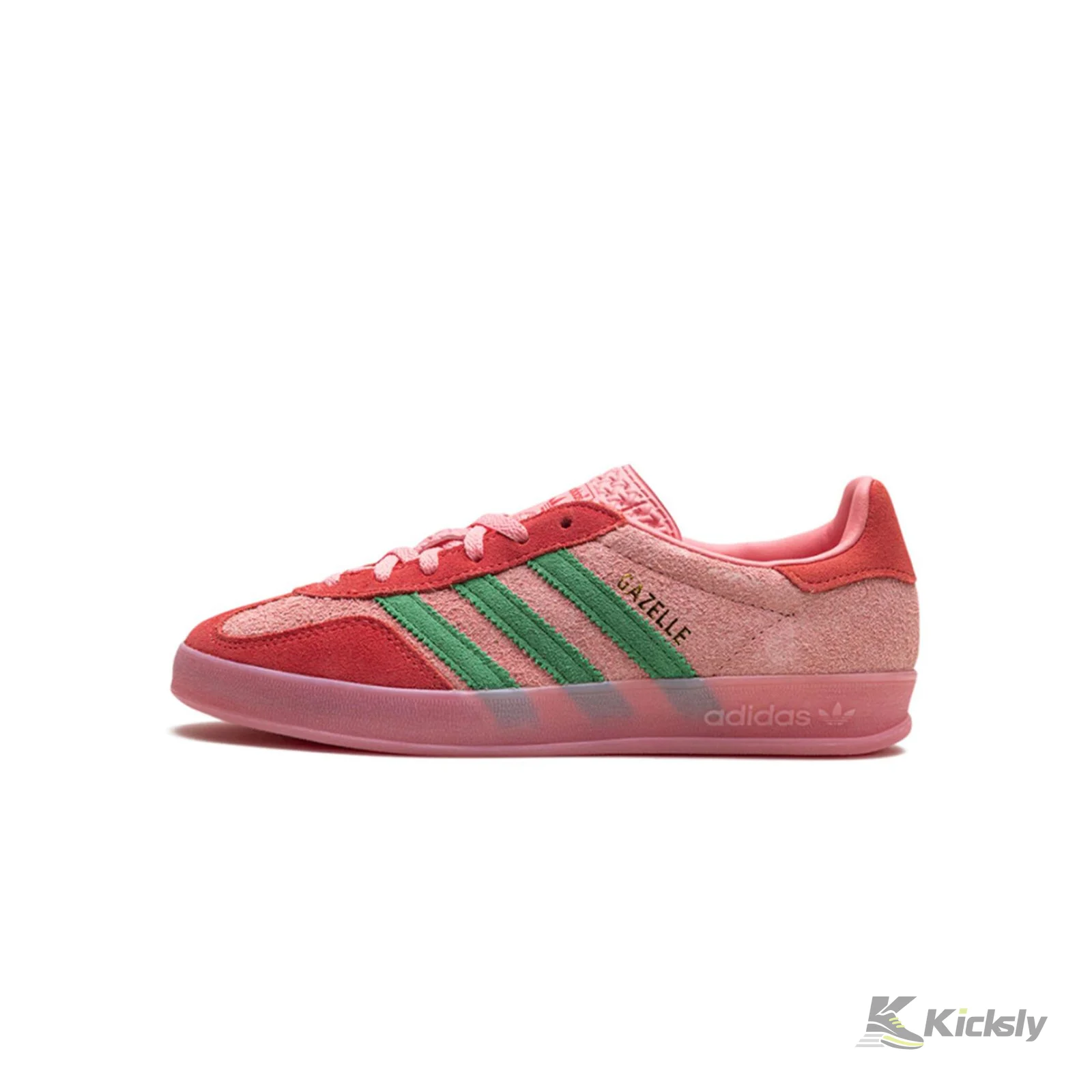 Adidas Gazelle Indoor "Semi Pink Spark Preloved Scarlet"