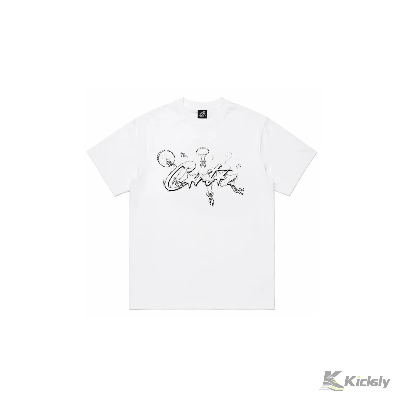 Corteiz Rtw Allstarz Skydiver T-Shirt White