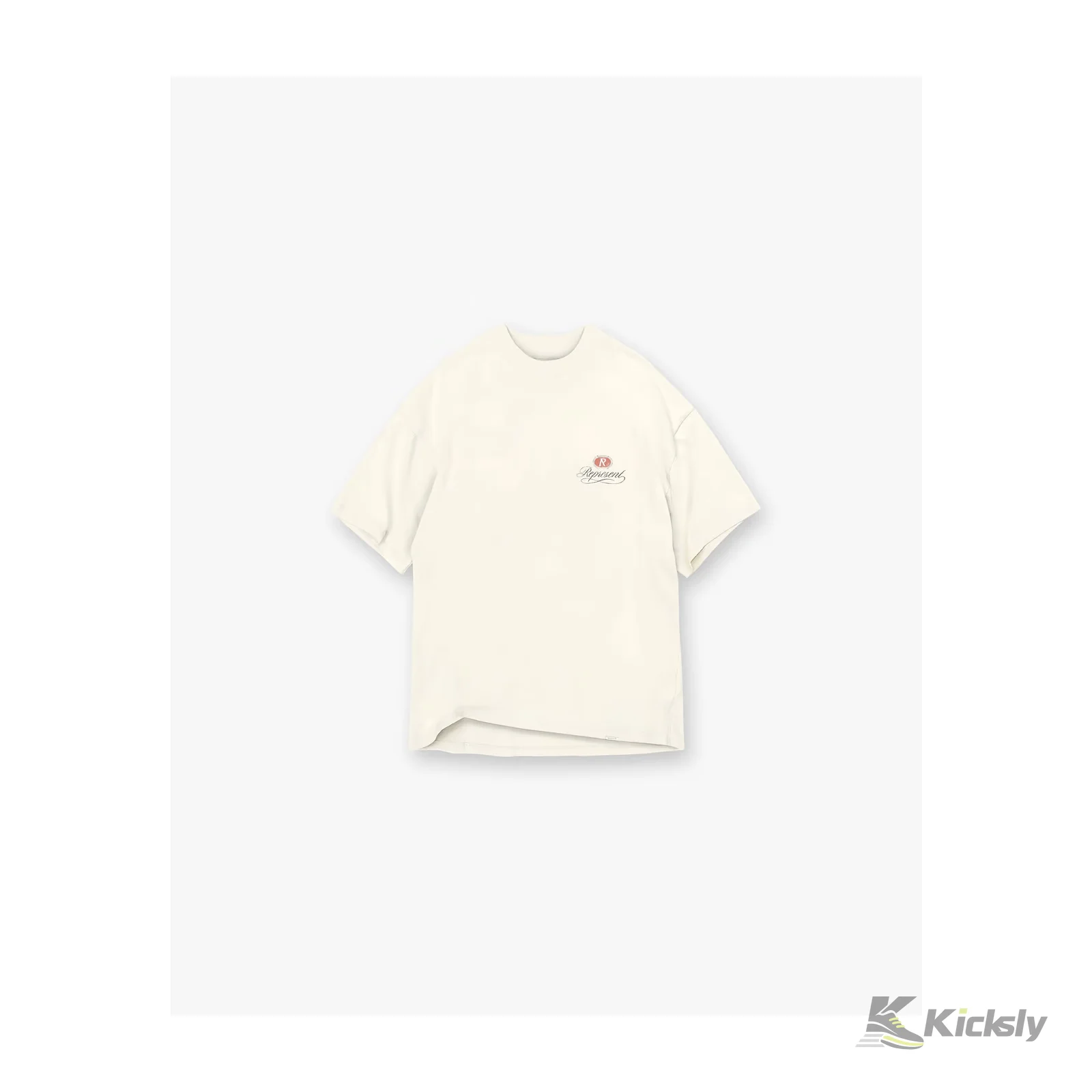 Represent Grand Vintage Hand Drawn T-Shirt Aged White