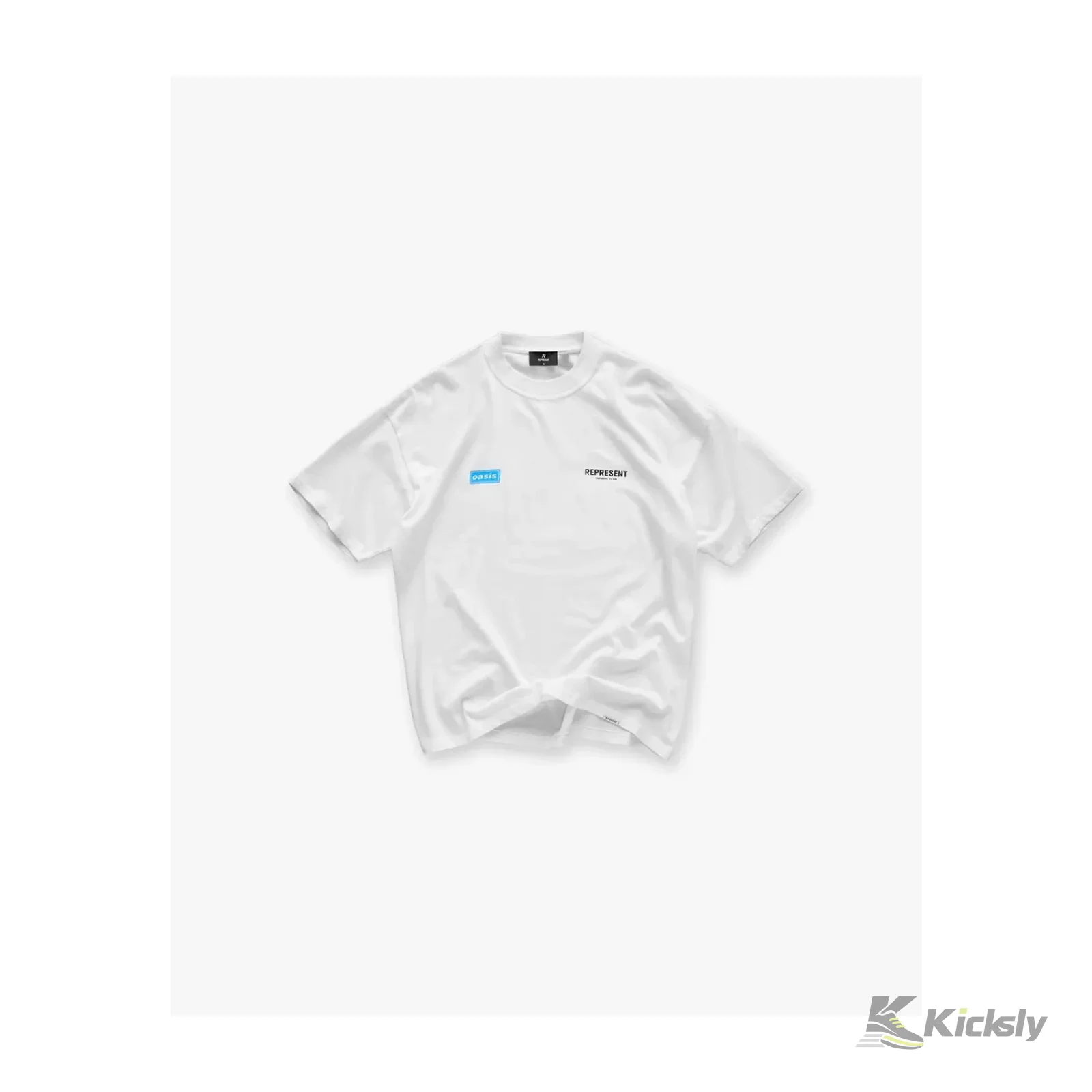 Represent X Oasis Owners Club T-Shirt Flat White