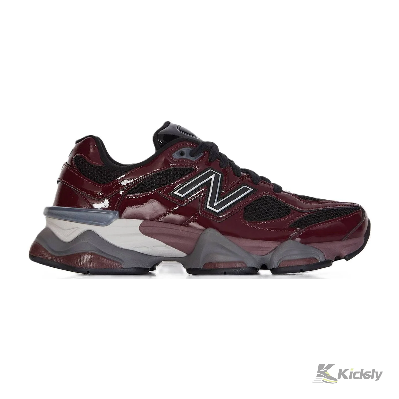 New Balance 9060 Patent Burgundy