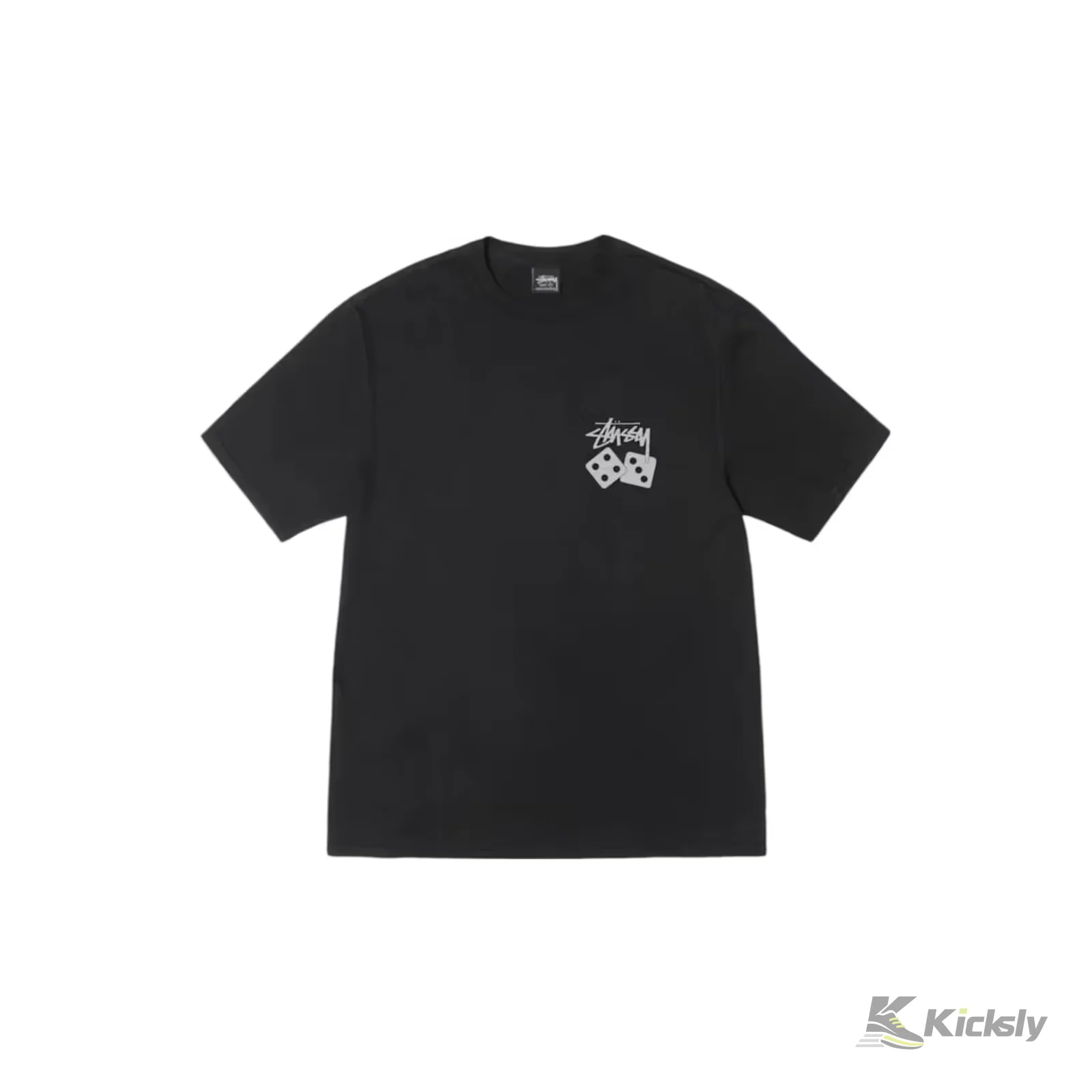 Stussy Dice Pigment Dyed Tee 'Black' 2