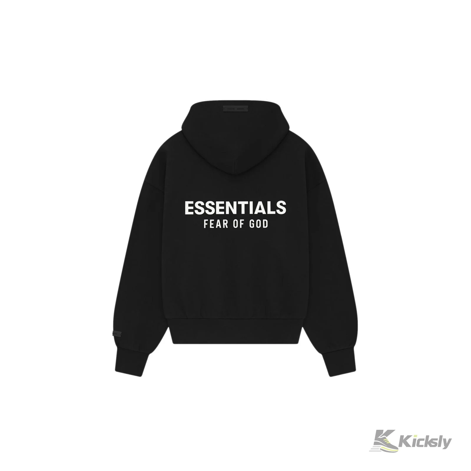 Fear of God Essentials Classic Hood Zip Up Sweatshirt Black 2