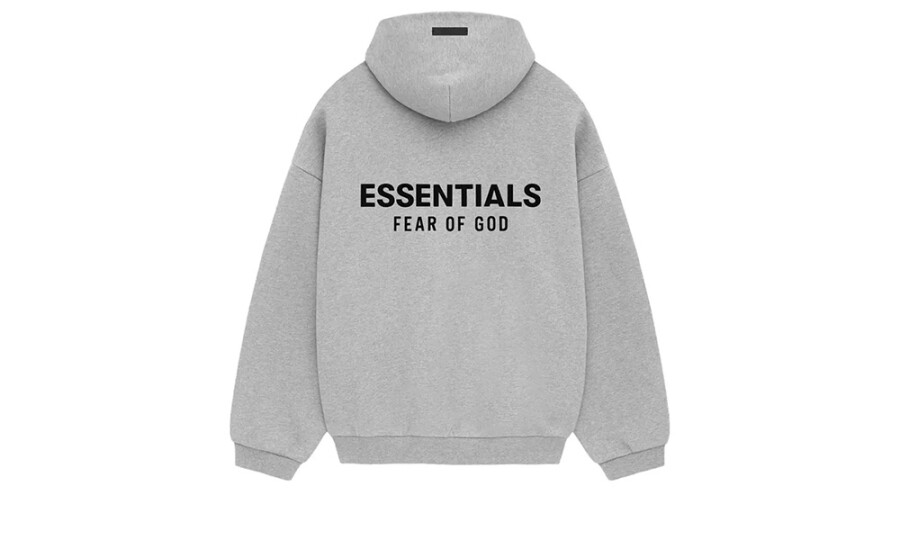 Fear of God Essentials Fleece Hoodie "Light Heather Gray" 2
