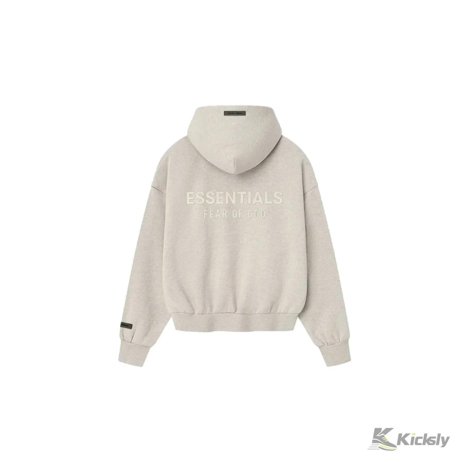 Fear of God Essentials Classic Full Zip Hoodie Heather Stone 2