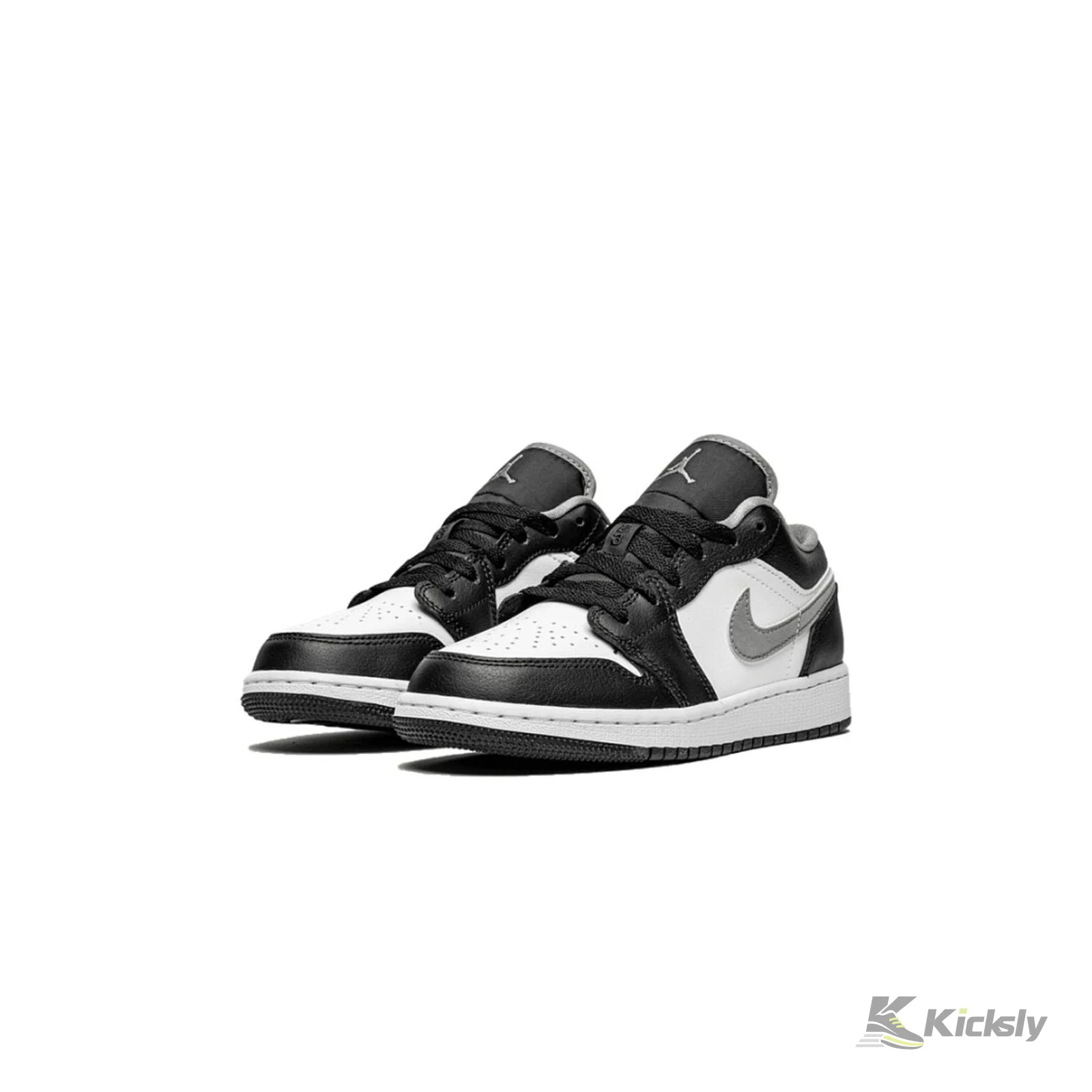 Air Jordan 1 Low Black White Grey (GS) 2