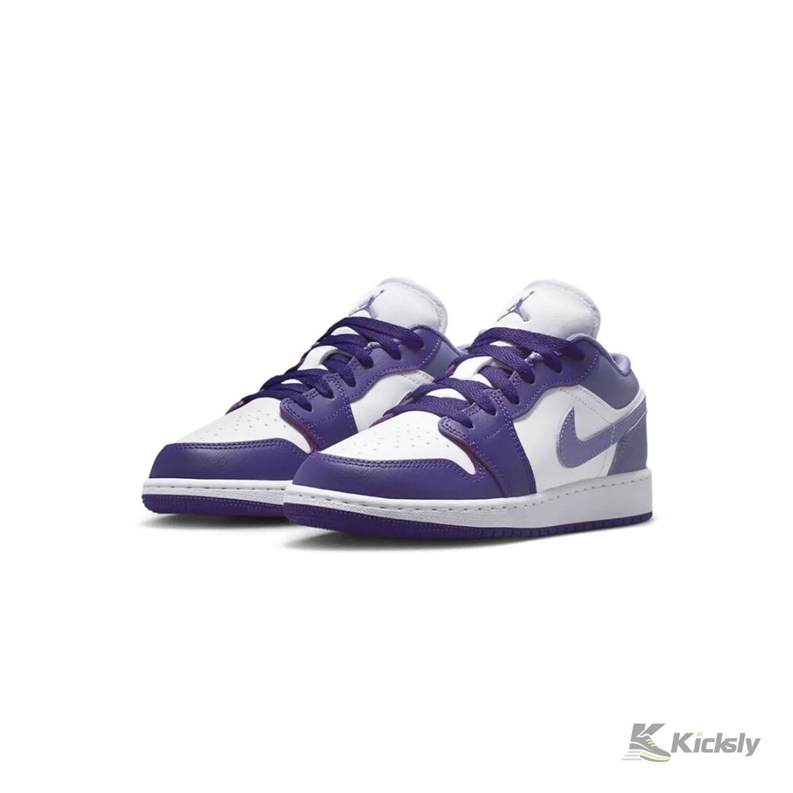 Jordan 1 Low "Court Purple White Dusty Amethyst" (GS) 2