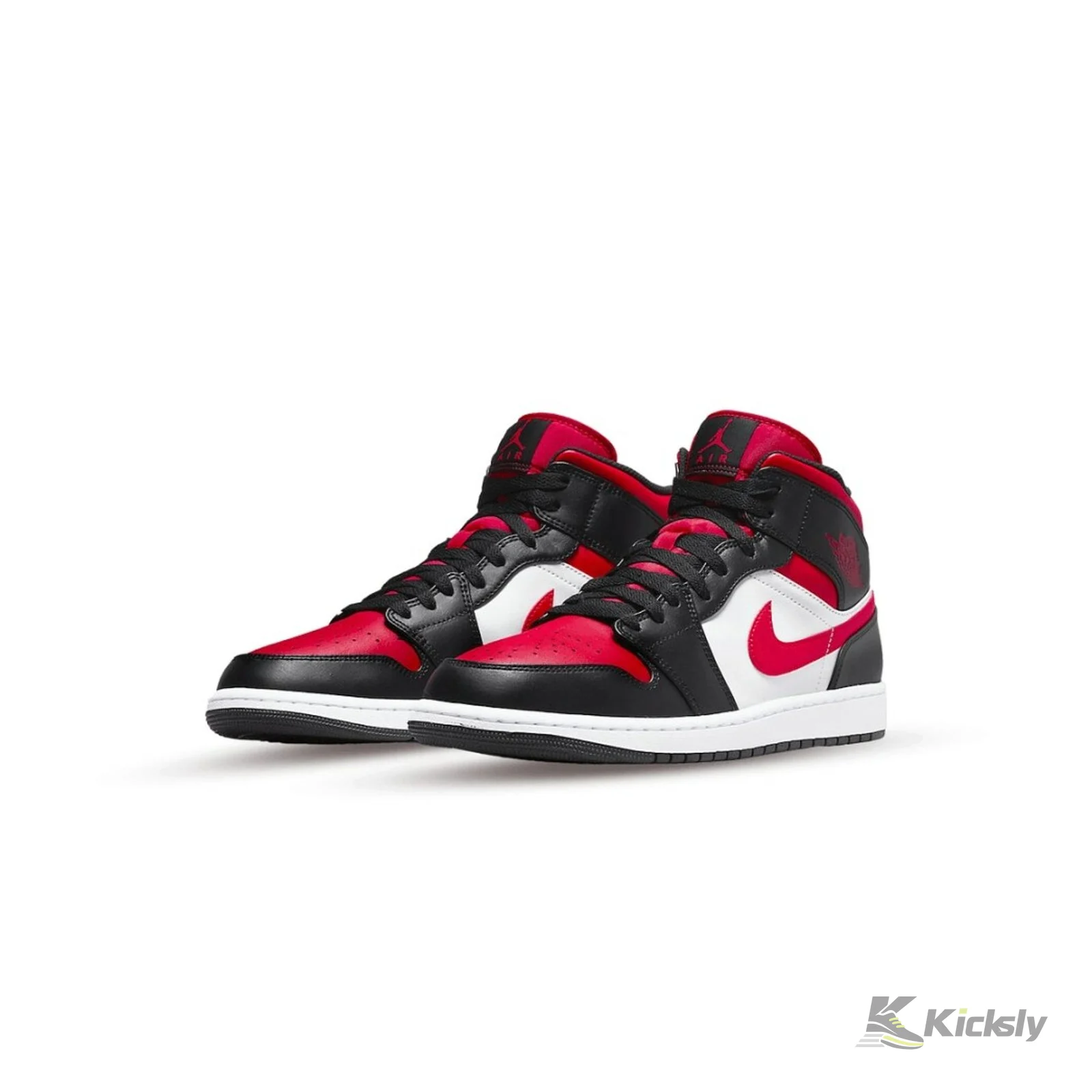 Jordan 1 Mid "Black Fire Red" 2