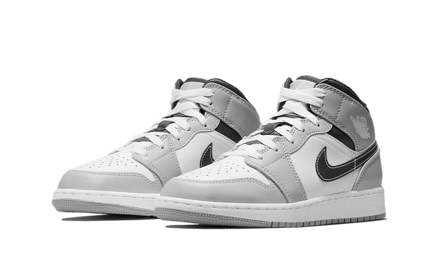Jordan 1 Mid "Light Smoke Grey Anthracite" (GS) 2