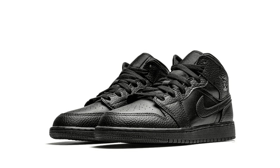 Jordan 1 Mid "Black" (GS) 2
