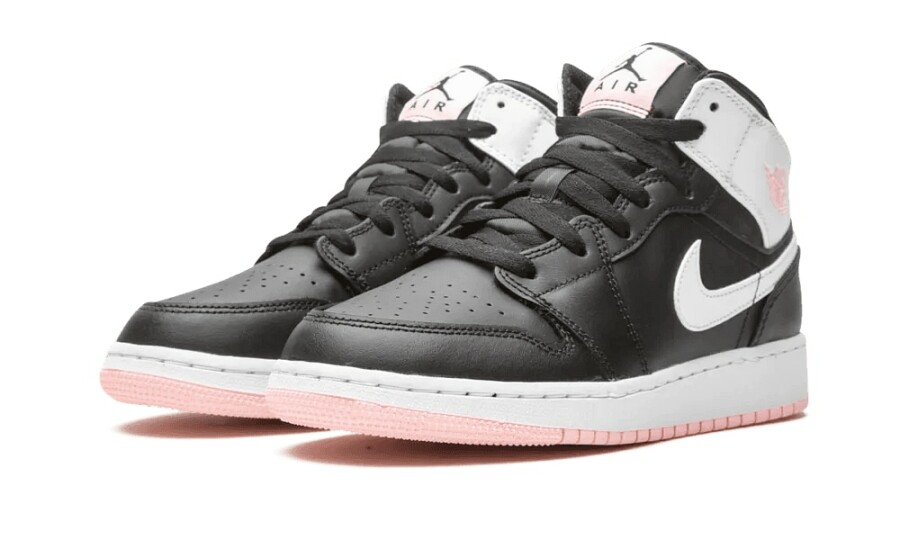 Jordan 1 Mid Arctic Pink Black (GS) 2