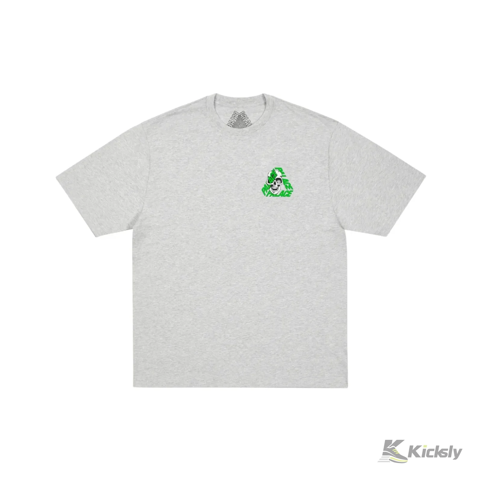 Palace P3 Skull T-shirt Grey Marl 2