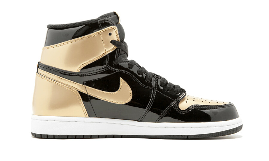 Jordan 1 Retro High NRG Patent Gold Toe 2