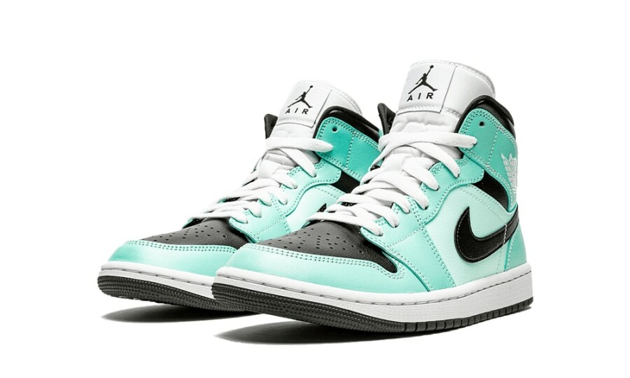 Jordan 1 Mid Aqua Blue Tint (Women's) 2