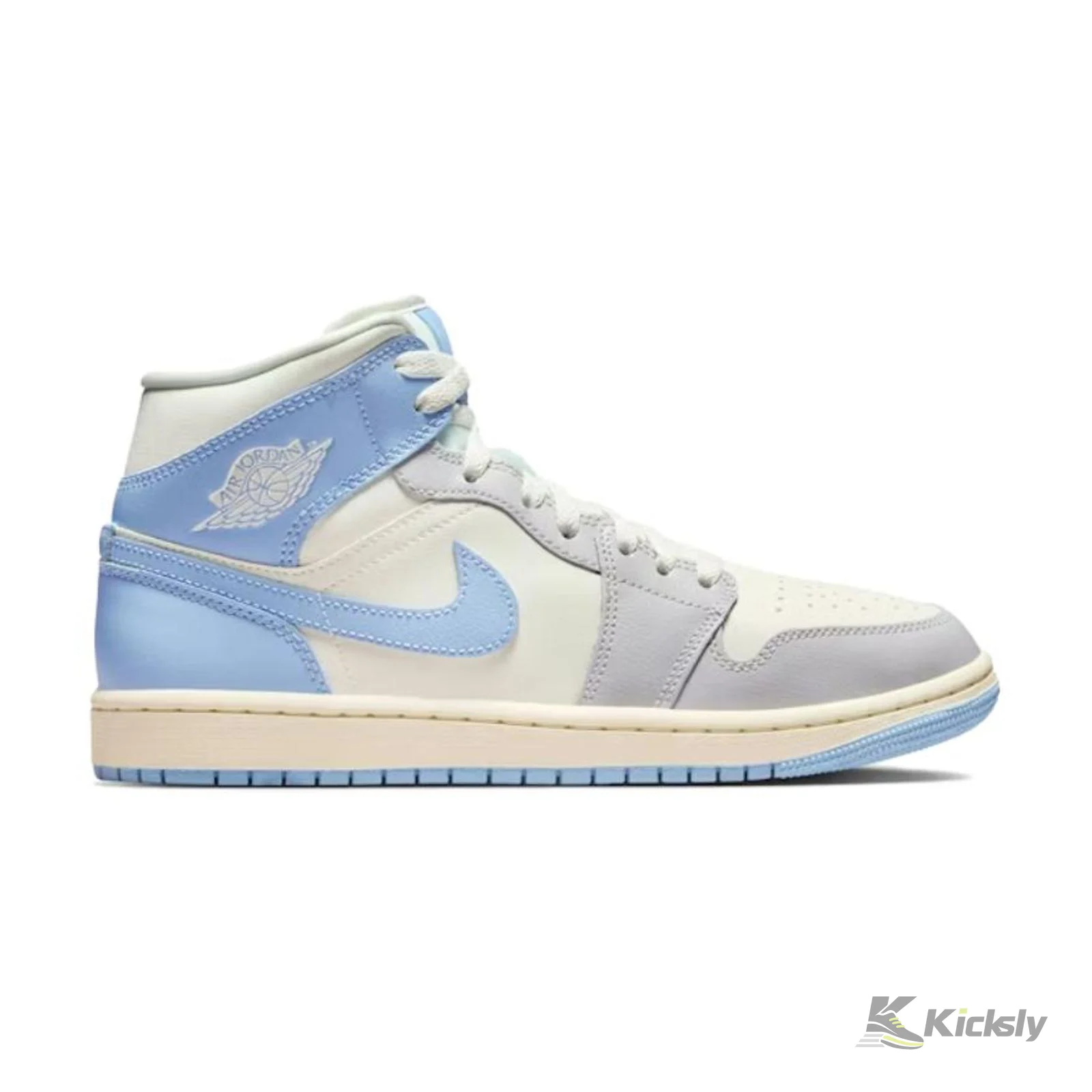 Jordan 1 Mid Psychic Blue Sail Coconut Milk (Women's) 2