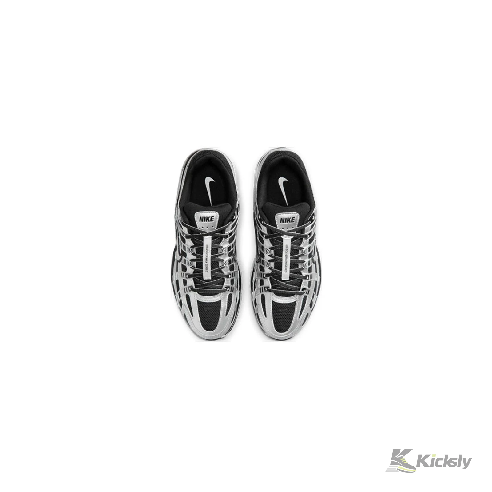 Nike P-6000 Metallic Silver Black White (Women's) 2