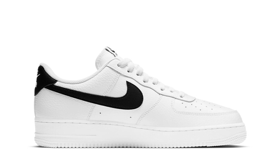 Nike Air Force 1 Low '07 "White Black Pebbled Leather" 2