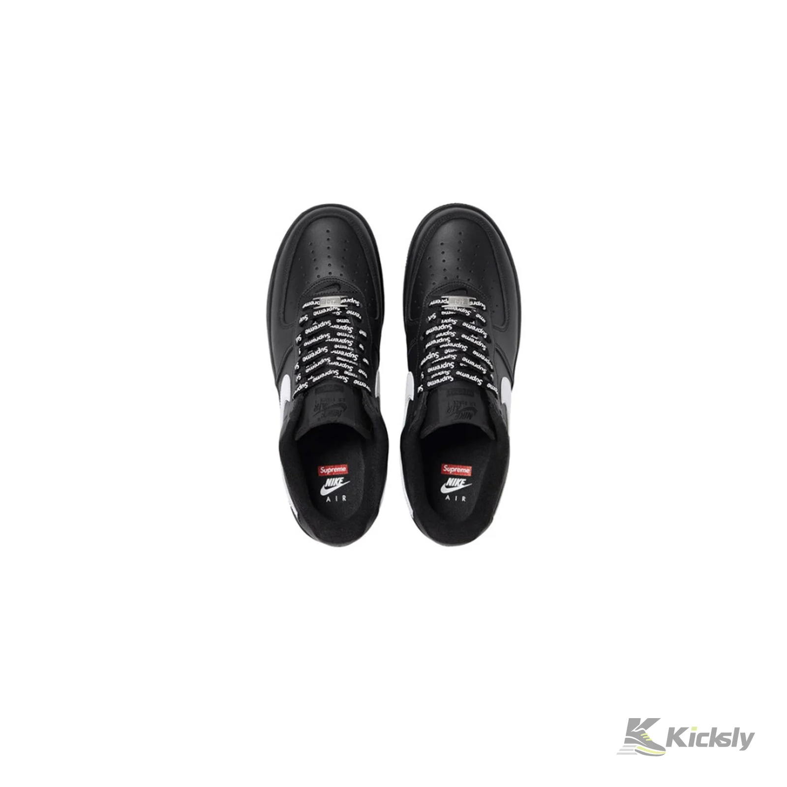 Nike Air Force 1 Low "Supreme Black White" 2