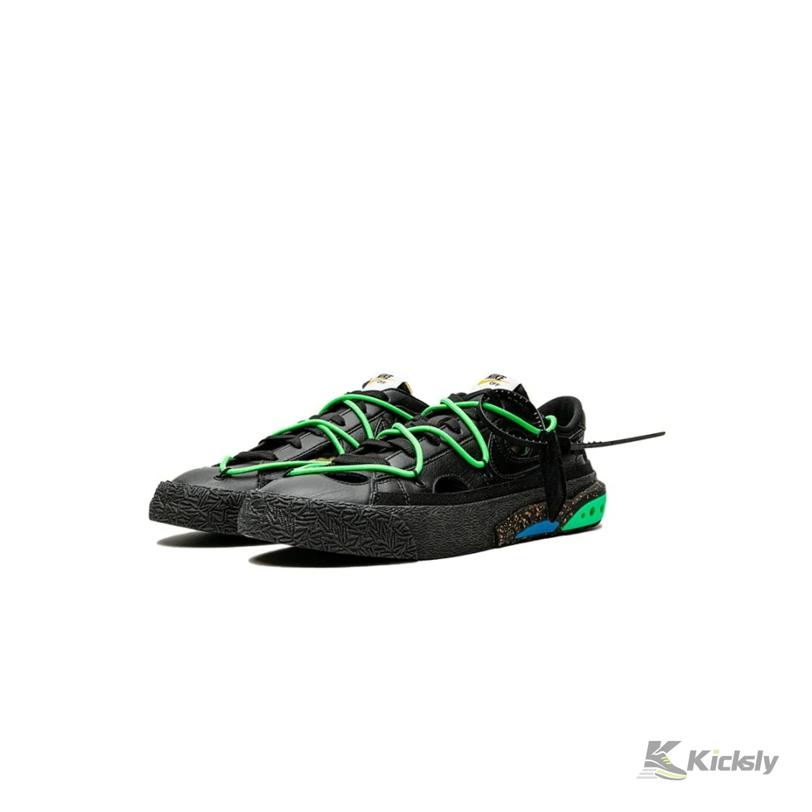 Nike Blazer Low 77 Off-White Electro Green 2