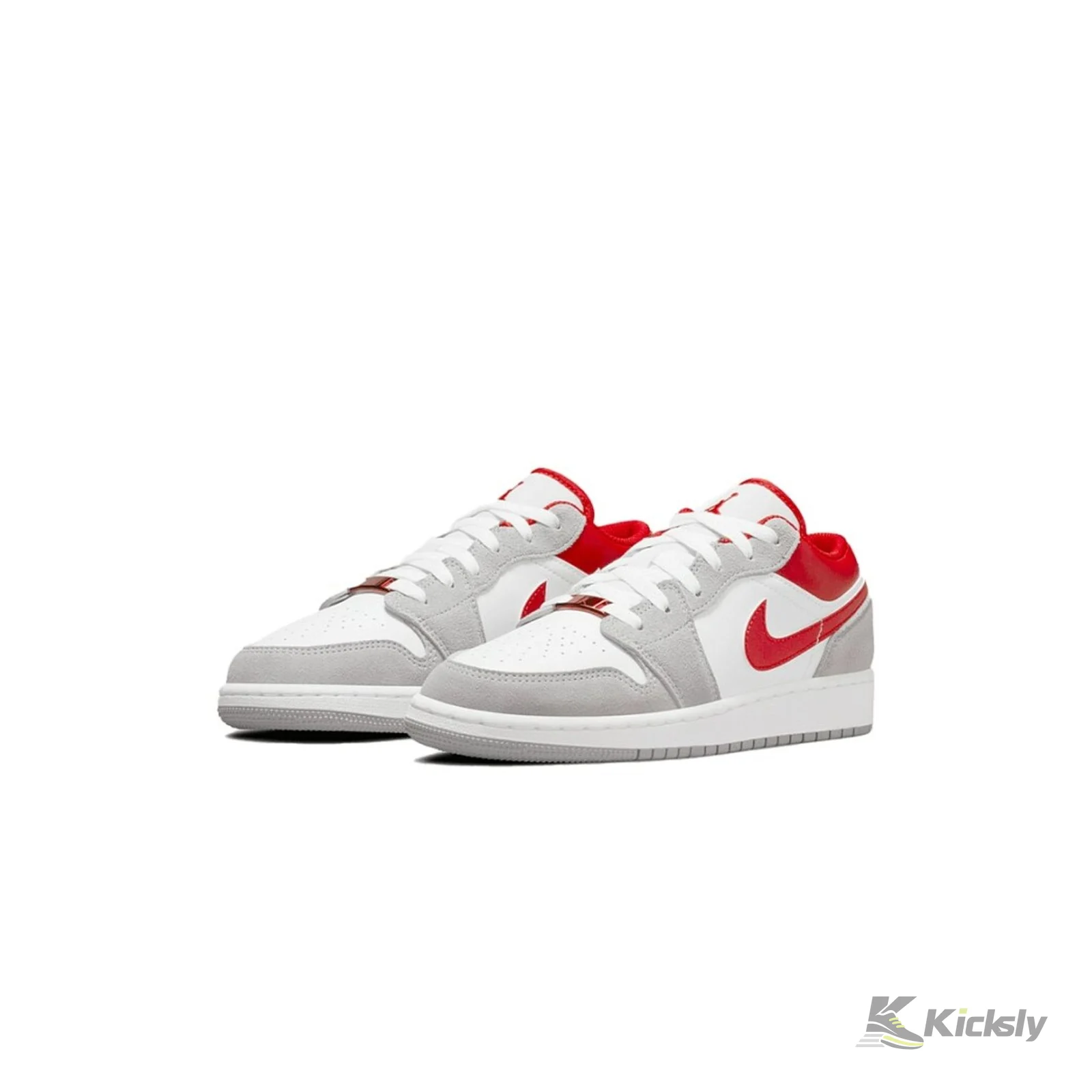 Air Jordan 1 Low SE Smoke Grey Gym Red (GS) 2