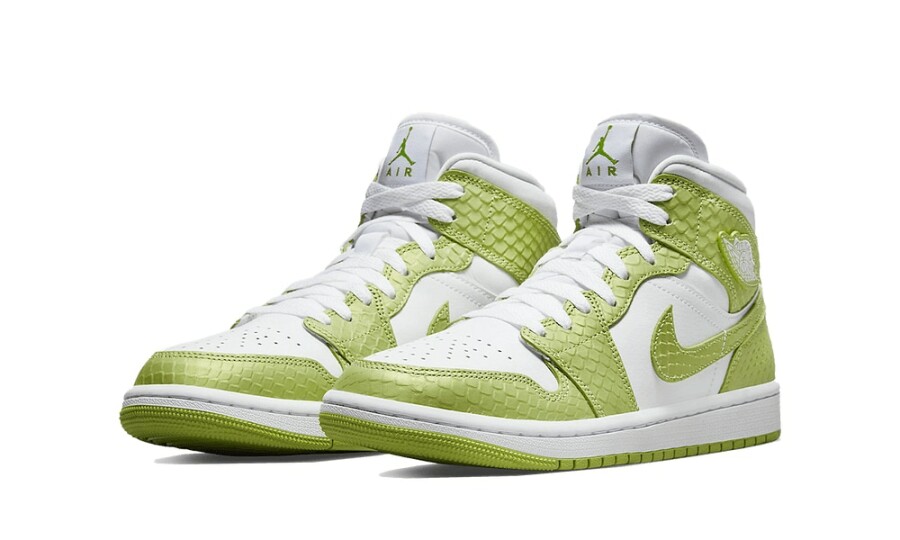 Air Jordan 1 Mid Green Python (W) 2