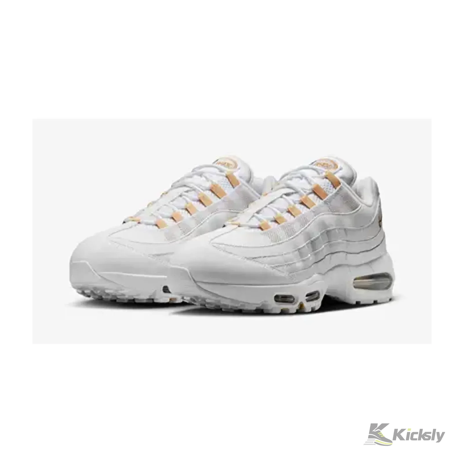Nike Air Max 95 OG Big Bubble White Team Gold 2