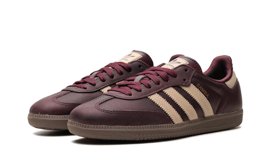Adidas Samba OG "Maroon Crystal Sand" 2