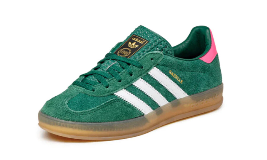 adidas Gazelle Indoor "Collegiate Green Lucid Pink" 2
