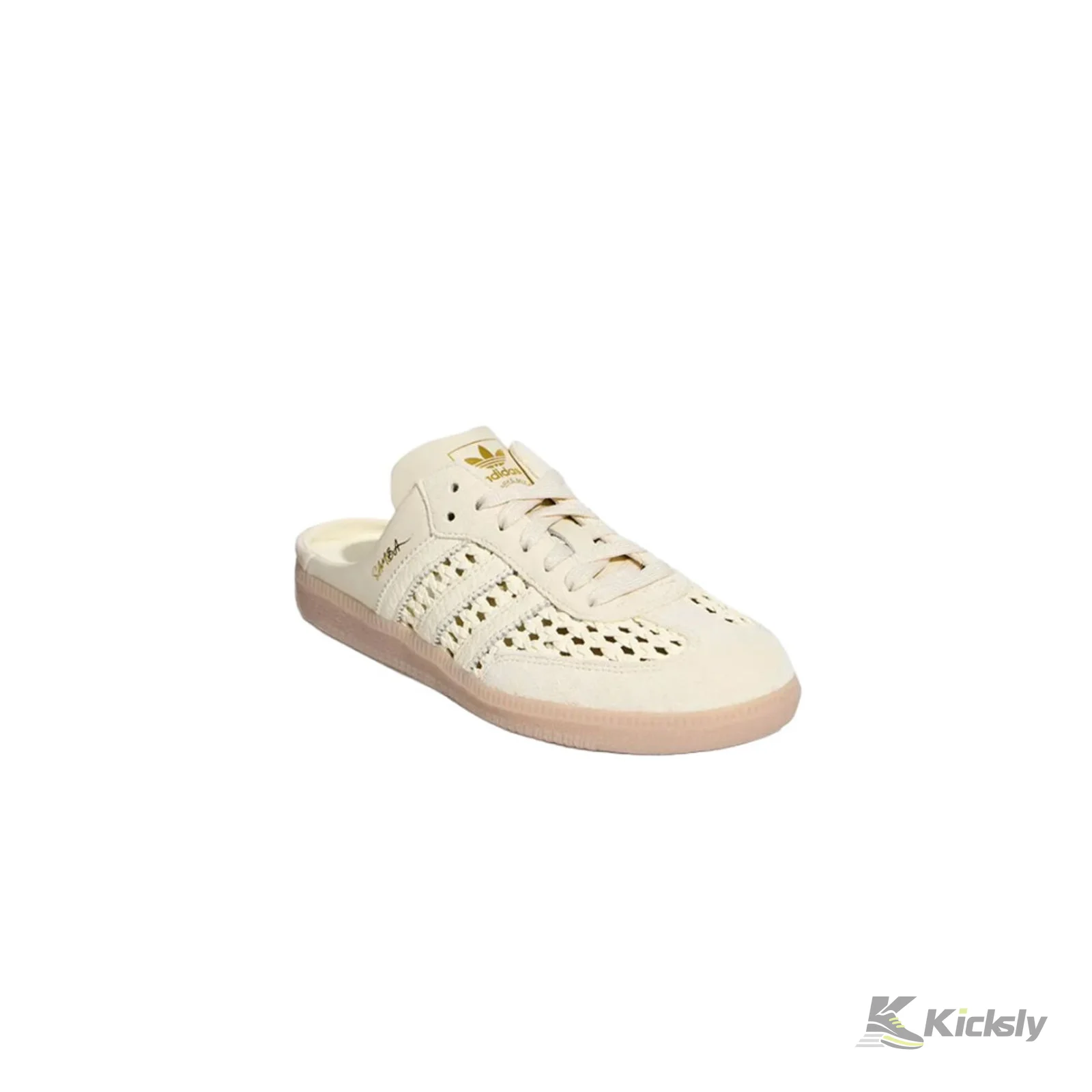 adidas Samba Mule Woven Basketweave Cream White (Women's) 2