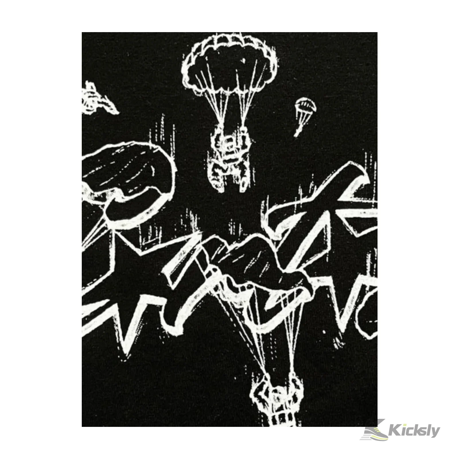 Corteiz Rtw Allstarz Skydiver T-Shirt Black 2