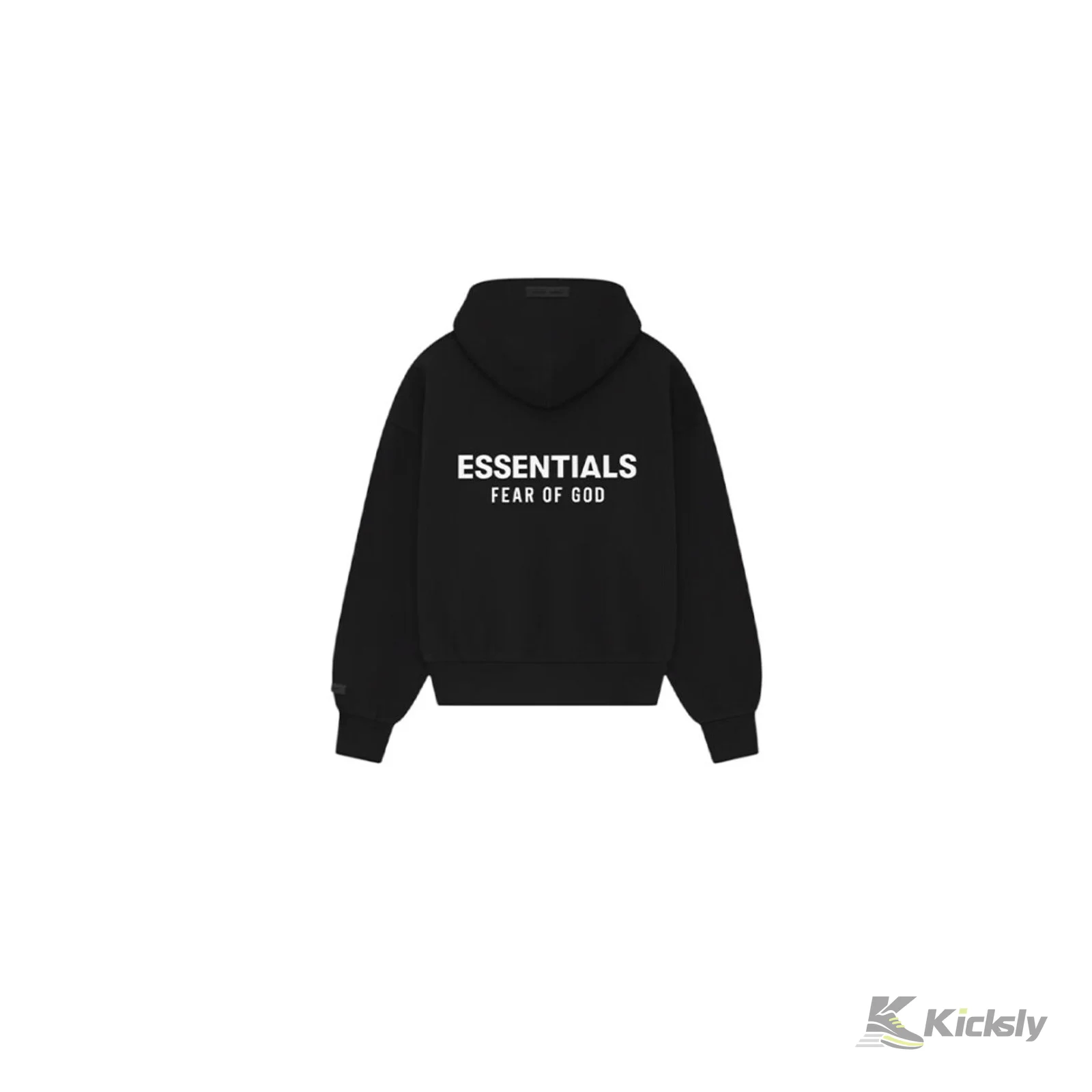 Fear of God Essentials Classic Full Zip-Up Hoodie Jet Black 2