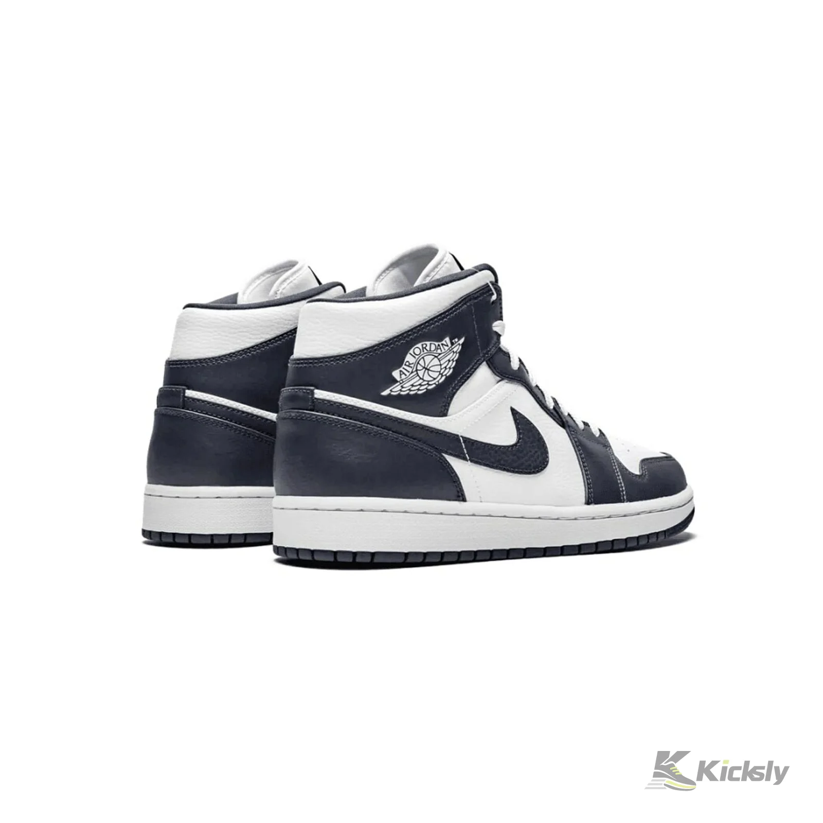 Jordan 1 Mid "White Metallic Gold Obsidian" 3