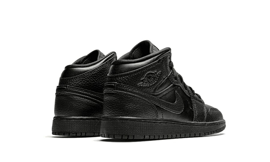 Jordan 1 Mid "Black" (GS) 3