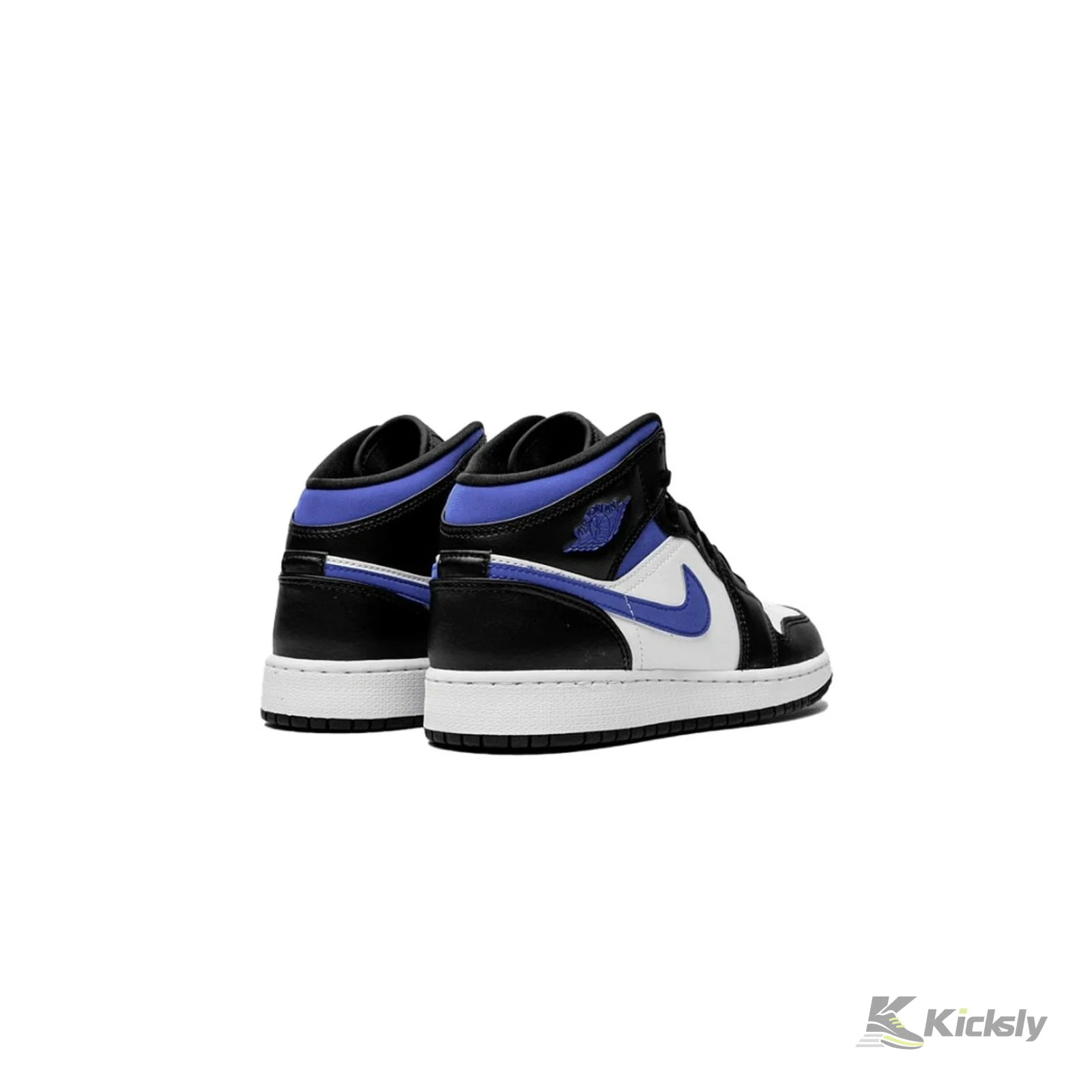 Jordan 1 Mid White Black Racer Blue (GS) 3